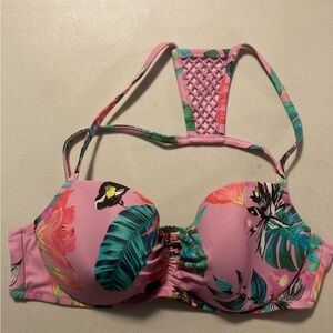 Shade & Shore Floral/Tropical Bikini Top. Size 36D